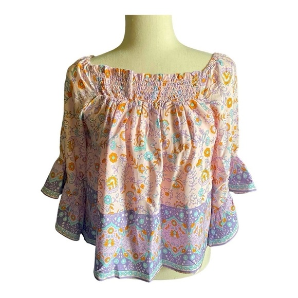 NWT-PETAL & PUP-GORGEOUS BOHO TOP-SIZE 2 - Picture 1 of 7